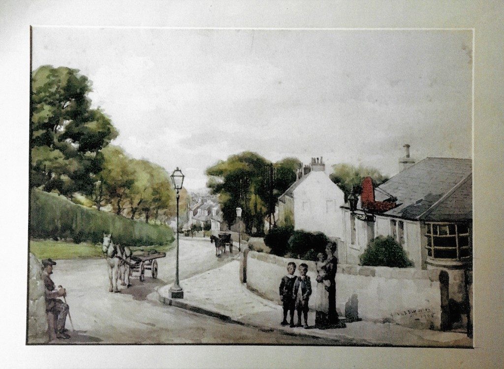 Painting - The Junction of Hospital Hill and Aberdour Road by Adam Westwood