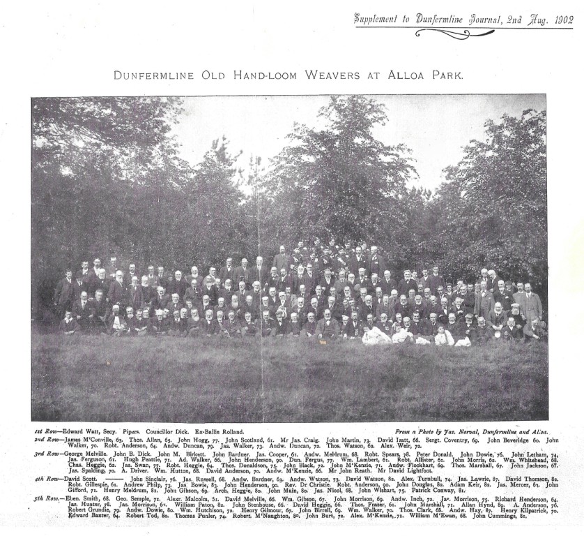 Group photo of the Weavers outing in 1902