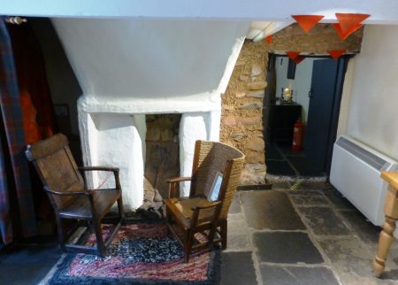 Photo of the hanging lum in High Miller's Cottage