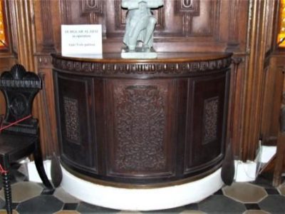 Photo of side table made from Dunfermline Abbey Pulpit