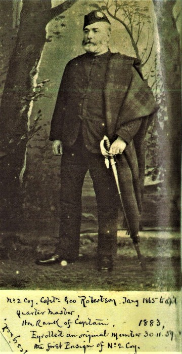 Photo of Captain George Robertson, Dunfermline Volunteer Rifle Corps