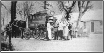 Photo of Andrew Allan’s ‘Hygienic’ Bakery Van at Charlestown