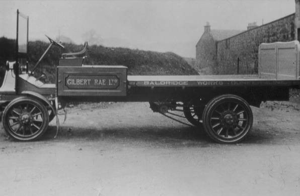 Rae’s Edison Electric Lorry – The boxed area behind the driver housed a series of batteries which required charging each night.