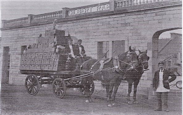 Gilbert Rae Horse-Drawn Lorry ready for a local Parade