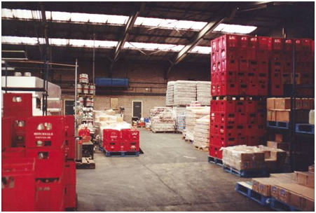 Photo of the warehouse at Garvock Hill