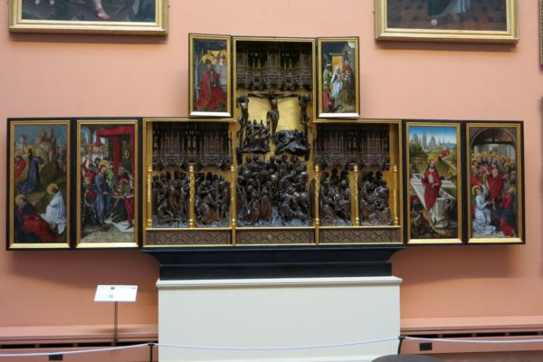 Photo of a 15th C Flemish altarpiece