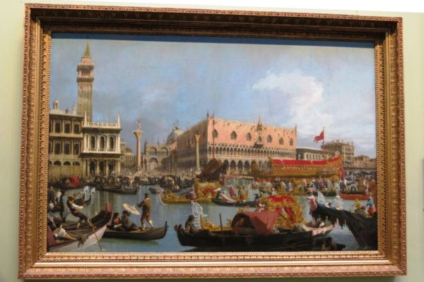 Photo of one of the Bowes' Canalettos