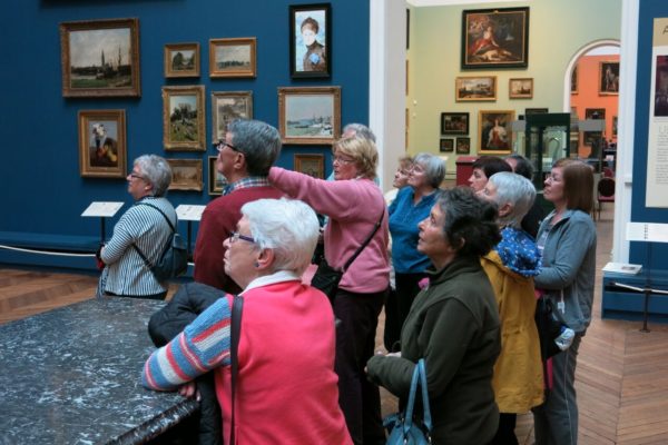 Photo of a group of DHS members in the Gallery