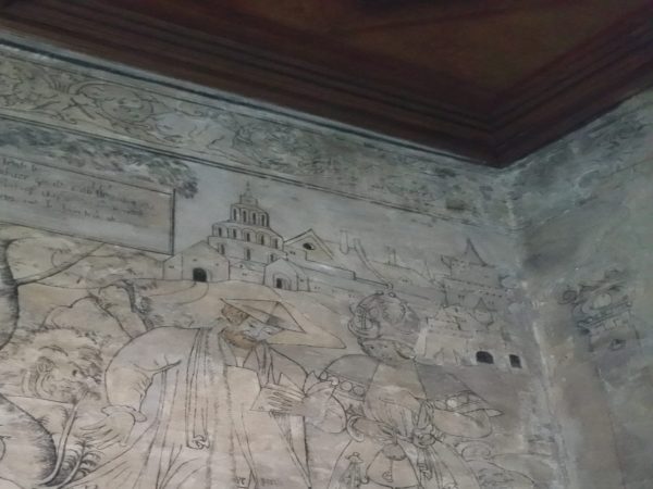 Mural showing a scene from the "Parable of the Good Samaritan"