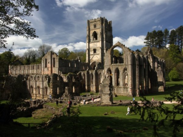 Photo of Fountains Abbey from the South
