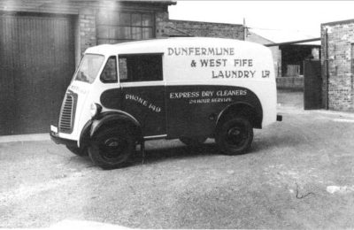 Photo of a Hill’s Laundry Delivery Van c. 1955