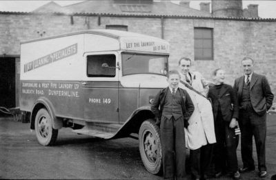 Photo of Van Driver Guy Thomson with John Hill & Van Boys