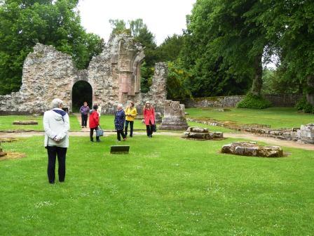 Photo of DHS members visiting Dryburgh Abbey