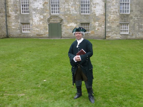 James Watt in person, telling us about his work at Kinneil, developing an efficient steam engine