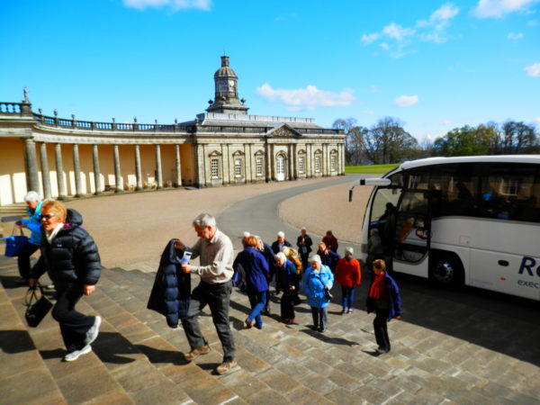 Arriving at Hopetoun House