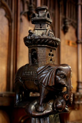 Wood carving in the Quire