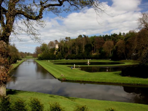 Photo of Studley Royal from the Rustic Bridge