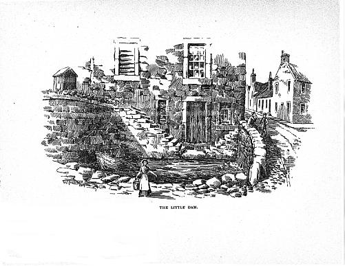 Drawing of The Little Dam, by William Thomson